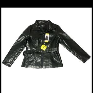Women's Black Leather Jacket